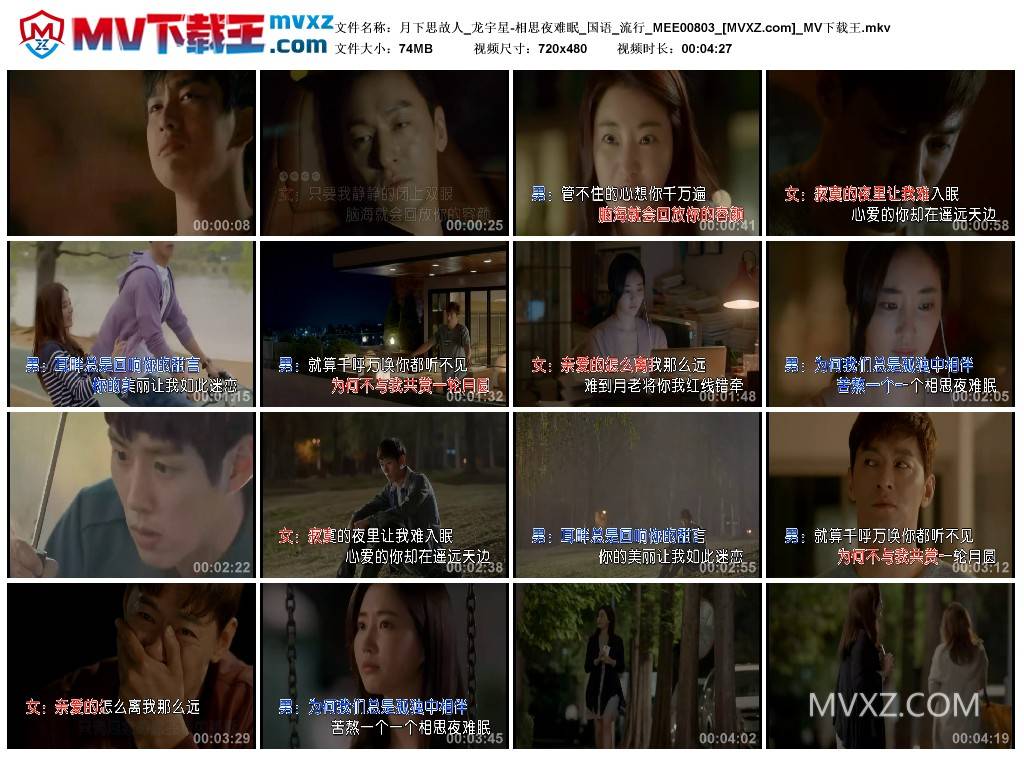 月下思故人_龙宇星-相思夜难眠_国语_流行_MEE00803